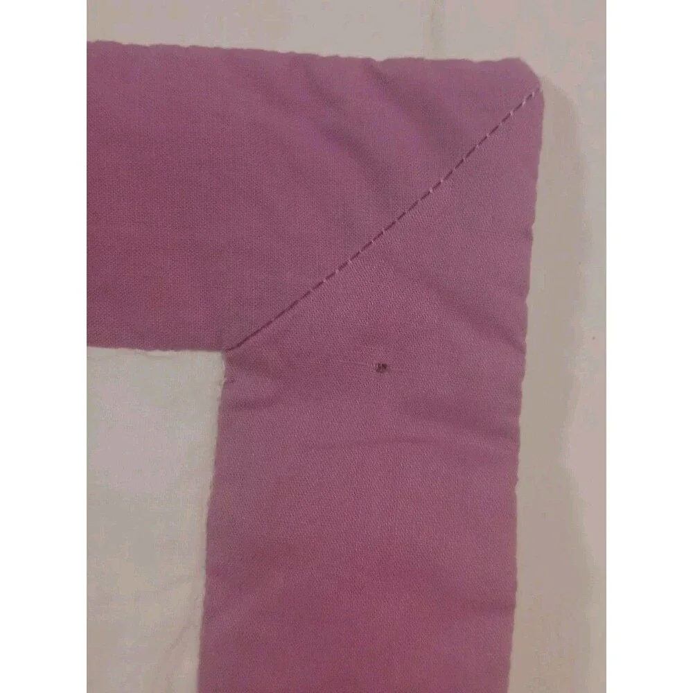 Vintage Colorful Quilted Kids Flower Pillowcase 26x20